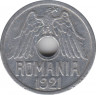 Монета. Румыния. 50 бань 1921 год. ав.
