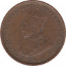 Монета. Цейлон (Шри-Ланка). 1/2 цента 1914 год. рев.