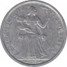 Монета. Французская Полинезия. 2 франка 1983 год. ав.