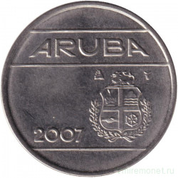 Монета. Аруба. 25 центов 2007 год.