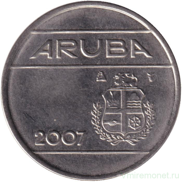 Монета. Аруба. 25 центов 2007 год.