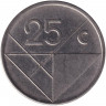 Монета. Аруба. 25 центов 2007 год.
