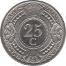 Монета. Нидерландские Антильские острова. 25 центов 2014 год. ав.