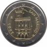 Монета. Сан-Марино. 2 евро 2005 год. ав.