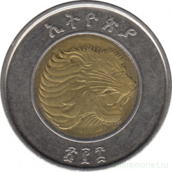 Монета. Эфиопия. 1 быр 2016 год.