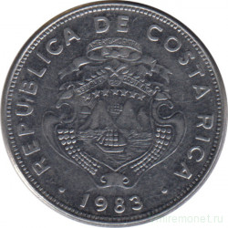 Монета. Коста-Рика. 2 колона 1983 год.