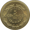Монета. Гондурас. 5 сентаво 2006 год. рев.