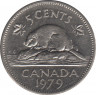 Монета. Канада. 5 центов 1979 год. ав.