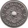 Монета. Дания. 1 крона 1995 год. рев.