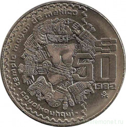 Монета. Мексика. 50 песо 1982 год.