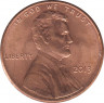 Монета. США. 1 цент 2013 год. ав.