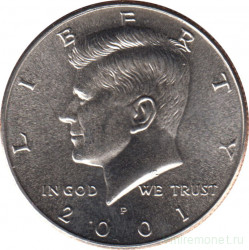 Монета. США. 50 центов 2001 год. Монетный двор P.