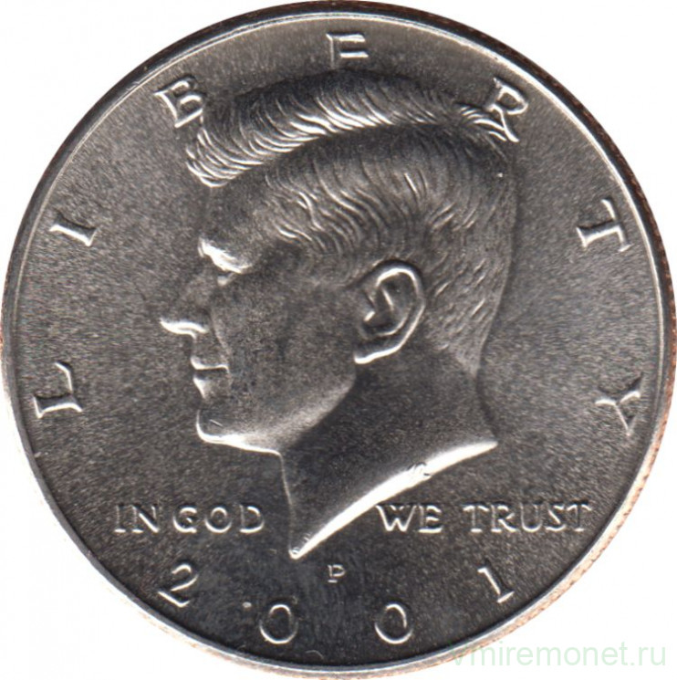 Монета. США. 50 центов 2001 год. Монетный двор P.