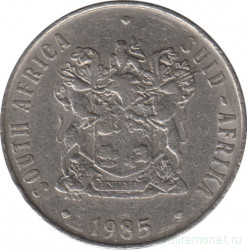 Монета. Южно-Африканская республика (ЮАР). 50 центов 1985 год.
