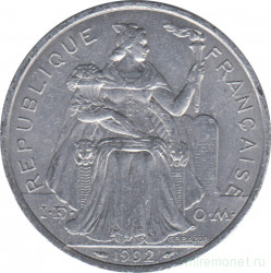 Монета. Новая Каледония. 5 франков 1992 год. 