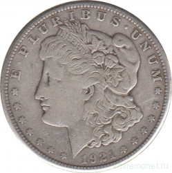 Монета. США. 1 доллар 1921 год. Монетный двор S.