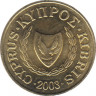  Монета. Кипр. 2 цента 2003 год. ав.