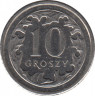 Монета. Польша. 10 грошей 2009 год. рев.