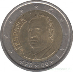 Монета. Испания. 2 евро 2000 год.