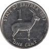 Монета. Эритрея. 1 цент 1997 год. ав.