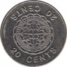Монета. Соломоновы острова. 20 центов 2005 год. ав.