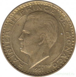 Монета. Монако. 10 франков 1951 год.