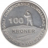 Монета. Гренландия (Дания). 100 крон 2011 год. Чемпионат мира по ледяному гольфу - Уумманнак 2011. ав.