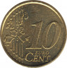  Монета. Словения. 10 центов 2007 год. рев.