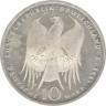Монета. ФРГ. 10 марок 1993 год. 150 лет со дня рождения Роберта Коха. рев.
