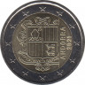 Монета. Андорра. 2 евро 2021 год. ав.