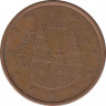 Монета. Испания. 5 центов 2012 год. ав.