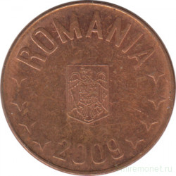 Монета. Румыния. 5 бань 2009 год.
