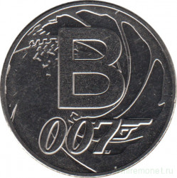 Монета. Великобритания. 10 пенсов 2019 год. Английский алфавит. Буква "B".
