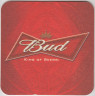 Подставка. Пиво "Bud", Россия. Будь в игре. оборот.