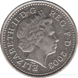 Монета. Великобритания. 5 пенсов 2003 год.
