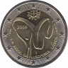 Монета. Португалия. 2 евро 2009 год. Португалоязычные игры 2009. ав.