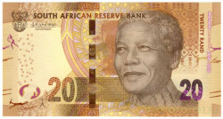Банкнота. Южно-Африканская республика (ЮАР). 20 рандов 2018 год. 100 лет со дня рождения Нельсона Манделы. Тип 144.