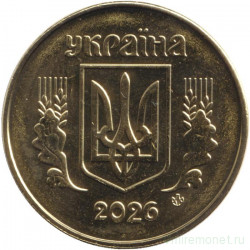 Монета. Украина. 50 копеек 2026 год.