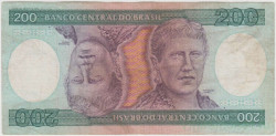Банкнота. Бразилия. 200 крузейро 1981 - 1994 год. Тип 199а.