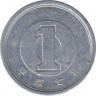 Монета. Япония. 1 йена 1995 год (7-й год эры Хэйсэй). ав.