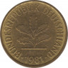  Монета. ФРГ. 5 пфеннигов 1981 год. Монетный двор - Штутгарт (F). ав.