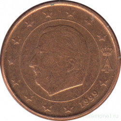Монета. Бельгия. 1 цент 1999 год.