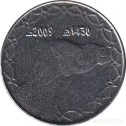 Монета. Алжир. 2 динара 2009 год.