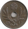 Аверс. Монета. Финляндия. 10 пенни 1943 год (железо).