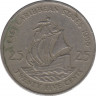 Монета. Восточные Карибские государства. 25 центов 1986 год. ав.