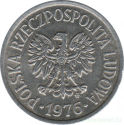 Монета. Польша. 20 грошей 1976 год.