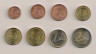Реверс.Монеты. Литва. Набор евро 8 монет. 2015 год. 1, 2, 5, 10, 20, 50 центов, 1, 2 евро.