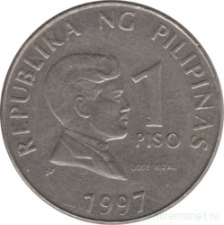 Монета. Филиппины. 1 песо 1997 год.
