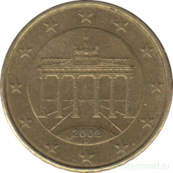 Монета. Германия. 10 центов 2002 год. (D).