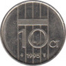 Монета. Нидерланды. 10 центов 1995 год. ав.